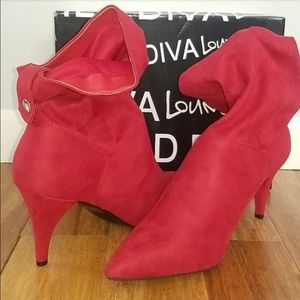 SOLD Wild Diva Wine Yuki Ankle Bootie